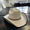 帛雷斯諾美國西部牛仔帽子純羊毛禮帽原版大檐帽藏族帽賽馬節男女士騎馬 白色 XL(60cm以上) 曬單實(shí)拍圖