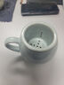 雅瓷汝窯陶瓷茶水分離杯家用帶蓋帶中漏辦公室泡茶杯同心杯 汝窯同心杯290ml1只 曬單實(shí)拍圖