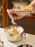 美廚（maxcook）316L不銹鋼碗 防塵防燙雙層隔熱兒童寶寶吃飯碗帶蓋小碗MCWA4140 曬單實(shí)拍圖