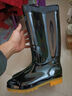 回力807高筒黑色雨靴男女士水鞋塑膠套鞋膠鞋防水防滑戶(hù)外41 曬單實(shí)拍圖