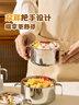 美廚（maxcook）不銹鋼碗316L食品級雙層隔熱兒童雙耳碗家用6-12歲650ml MCWA4027 曬單實(shí)拍圖