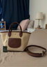 LONGCHAMP瓏驤Le Panier Pliage系列女包mini斜挎提籃包 曬單實(shí)拍圖