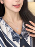 APM Monaco銀白色十字架可調節項鏈女生男士生日禮物女士銀飾2025新款 銀白色 曬單實(shí)拍圖