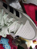 adidas ENTRAP美式校園風(fēng)運動(dòng)板鞋少年感復古籃球鞋男女阿迪達斯   白色/黑色/礬土棕   40.5 曬單實(shí)拍圖