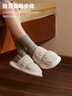 樸西冬季可外穿羽絨布防水包跟女士棉拖鞋室內(nèi)保暖兩穿 淺米白 38-39 曬單實(shí)拍圖