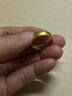 夢(mèng)金園黃金戒指 古法足金泥鰍背素圈可調節指環(huán)男女同款戒 生日禮物 約6.22g-面寬約5mm-克重多退少補 曬單實(shí)拍圖