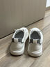 百麗（Belle）張凌赫同款時(shí)尚百搭小白鞋秋新商場(chǎng)同款免系帶休閑板鞋8XD01CM5 白/灰 41 (255mm) 曬單實(shí)拍圖