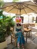 兩三事度假風(fēng)連衣裙女2025夏季新款藍色裙子氣質(zhì)法式長(cháng)裙謐境夢(mèng)旅 藍綠色 M 曬單實(shí)拍圖