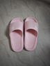 稻草人拖鞋男女居家用秋冬洗澡厚底浴室內外穿情侶防滑靜音涼拖 粉38-39 曬單實(shí)拍圖