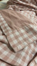 無印良品（MUJI）[自營限定款]女士無側(cè)縫 雙層紗織睡衣  軟棉棉內(nèi)衣 淺粉色格紋 L 曬單實(shí)拍圖
