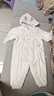 戴維貝拉（DAVE＆BELLA）嬰兒連體衣女寶寶滿(mǎn)月服幼童衣服保暖冬裝小童爬服新生兒外出服 米白 90cm （建議身高80-90cm） 曬單實(shí)拍圖