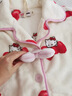 野獸派家居（tbh）三麗鷗Hello Kitty法蘭絨家居服套裝冬季可外穿睡衣女 Hello Kitty法蘭絨家居服 蝴蝶結 S 曬單實(shí)拍圖