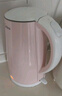 美的（Midea）電熱水壺家用電水壺燒水壺 雙層防燙 0涂層食品級304不銹鋼 1500W快速沸騰 1.7L大容量 HJ1705 曬單實(shí)拍圖
