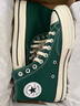 匡威（Converse）官方 1970S巴恩風(fēng)穿搭運動(dòng)帆布鞋叢林綠綠色168508C 綠/168508C 41 曬單實(shí)拍圖