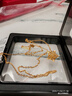 周六福星星黃金項鏈女足金吊墜生日禮物計價(jià)A0613737約3.58g40+5cm 曬單實(shí)拍圖