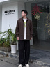 gxg.jeans男裝  不規則門(mén)襟設計簡(jiǎn)約休閑長(cháng)袖襯衫 25年秋新品 深咖色 L (175) 曬單實(shí)拍圖