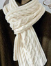 亦纖圍巾毛線(xiàn)手工diy云朵棉棉線(xiàn)自己編織秋冬送男女朋友雙面麻花圍脖 奶白-300g材料包 送環(huán)形針+教程 曬單實(shí)拍圖