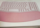 羅技（Logitech）Wave Keys人體工學(xué)鍵盤(pán) 無(wú)線(xiàn)藍牙鍵盤(pán)辦公平板ipad鍵盤(pán)Mac筆記本薄膜鍵盤(pán) 家用雙模帶掌托傾角支架 Wave Keys粉色(帶Bolt接收器) 曬單實(shí)拍圖