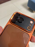 社前適用蘋(píng)果17Promax手機殼iPhone17pro拍照按鍵全包17磁吸16Pro/max軟邊框15pro高級感14Pro硬殼 【橙色】金屬鏡頭-透黑背板 蘋(píng)果17promax 曬單實(shí)拍圖