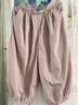 無(wú)印良品（MUJI） IDEE 女式平紋燈籠褲褲子女款夏季款女裝純棉 25年長(cháng)褲 GA54CC5S 煙熏粉色 M （155/68A） 曬單實(shí)拍圖
