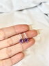 timebetter天然紫水晶925銀耳環(huán)小眾高級感輕奢耳環(huán)靈動(dòng)送證書(shū)耳飾生日禮物 天然水晶銀耳釘/主石尺寸約6mm 925銀材質(zhì) 曬單實(shí)拍圖
