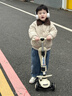 永久男女兒童滑板車(chē)2-6-12歲可坐小孩滑行踏板車(chē)防側翻加寬送節日禮物 曬單實(shí)拍圖