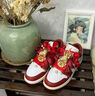 耐克球鞋定制Nike Air Jordan 1AJ1婚鞋秀禾 國風(fēng)手繪 低幫女子籃球鞋 鳳求凰 36.5 支持鑒定 假一賠三 曬單實(shí)拍圖