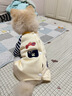 智宙小狗狗衣服小型犬寵物狗狗衣服比熊衣服秋季新款四腳狗衣服護肚子 藏青色條紋【L(建議體重8-11斤】 曬單實(shí)拍圖