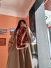 CHANEELR & KARITH圍巾冬季女2025新款圍脖加厚保暖披肩送女生老婆輕奢生日新年禮物 輕奢時(shí)尚百搭ck風(fēng)【紅配米】 曬單實(shí)拍圖