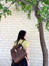 ANYSMIC奢侈高檔品牌雙肩包女2025新款時(shí)尚大容量初中生大學(xué)生背包箱包 咖色 曬單實(shí)拍圖