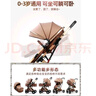 逗逗熊高景觀(guān)嬰兒推車(chē)兩用避震輕便兒童車(chē)推車(chē)可折疊寶寶可坐可躺BB車(chē) 旗艦卡其+全功能+單手收+橡膠輪 曬單實(shí)拍圖