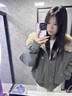 詩(shī)丹蕊棉服外套女冬季2025新款棉衣加絨加厚派克服小個(gè)子短款羽棉襖絨服 灰綠色 均碼 【可備注碼數】 曬單實(shí)拍圖