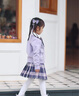 G.DUCKKIDS小黃鴨女童秋裝套裝學(xué)院套裙兒童jk套庫洛米百褶裙兩件套秋季衣服 庫洛米長(cháng)袖開(kāi)衫三件套 130 尺碼7~8歲【120-130cm】 曬單實(shí)拍圖