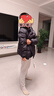 波司登25年秋季羽絨服鴨絨男女兒童5A抗菌寬松短款輕薄連帽外套 曬單實(shí)拍圖