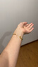 中國黃金（CHINA GOLD）輕奢四葉草手鏈女黃金手鏈高級感中秋節禮物送女友老婆生日結婚 足金五花四葉草+18K金鏈 曬單實(shí)拍圖