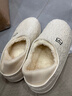 BIBK棉拖鞋女士秋冬季2025新款室內家居防水包跟保暖可愛(ài)毛絨月子棉鞋 白色【冬日暖爐/輕松防滑】 38 -39 【正碼】 曬單實(shí)拍圖