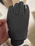 Naturehike挪客防潑水軟殼手套防滑冬季加絨厚保暖騎行跑步運動(dòng)開(kāi)車(chē)登山防寒 水墨黑 XL 曬單實(shí)拍圖
