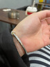 pt950鉑金滿(mǎn)天星推拉手鐲白金時(shí)尚活口素圈手環(huán)中秋禮物金店同款 4.72g 鉑金包銀滿(mǎn)天星推拉手鐲 曬單實(shí)拍圖