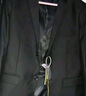 羅蒙西服套裝男士商務(wù)修身西裝男職業(yè)正裝小西服新郎伴郎結婚禮服外套 黑色單扣【西服+西褲+馬甲+襯衫 6XL /200【190-205斤】+7件禮品 曬單實(shí)拍圖