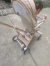 semmook遛娃神器嬰兒推車(chē)0-6歲用折疊可坐可躺帶減震雙向高景觀(guān)溜娃車(chē) 香檳金皮蓬【雙餐盤(pán)】 曬單實(shí)拍圖