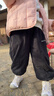 巴拉巴拉童裝兒童長(cháng)褲男童女童寶寶束腳褲子秋冬寬松百搭休閑褲 黑色90001 110 cm 曬單實(shí)拍圖