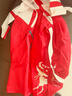 兒童古裝漢服國學(xué)服中國風(fēng)小學(xué)生朗誦三字經(jīng)弟子規開(kāi)筆禮演出服裝 云飛鶴直袖紅色【男女同款】 130 cm 曬單實(shí)拍圖