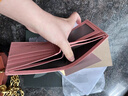 花花公子（PLAYBOY）新款錢(qián)包女士短款新款真皮小巧零錢(qián)包簡(jiǎn)約學(xué)生折疊皮夾女 粉紅色 曬單實(shí)拍圖