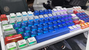 雷柏（Rapoo）V700DIY-98無線機(jī)械鍵盤有線藍(lán)牙三模gasket客制化7層填充消音全鍵熱插拔電競(jìng)游戲辦公電腦鍵盤 曬單實(shí)拍圖