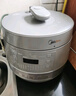 美的（Midea）【國家補貼】0涂層精鋼厚釜電壓力鍋5L雙膽全自動(dòng)智能預約家用煲湯煮飯電飯煲C5856G高壓鍋4-6人 曬單實(shí)拍圖