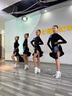 勤度拉丁舞服裝女童秋冬新款練功服兒童長(cháng)袖絲絨舞蹈裙少兒訓練演出比 黑色蝴蝶蘭款 130 cm 曬單實(shí)拍圖