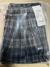 范思藍恩復古格紋直筒休閑褲女2025秋冬新款松弛小個(gè)子褲子4365 深灰格子 M 曬單實(shí)拍圖