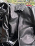 twetybird翠迪鳥(niǎo)頭層鹿皮真皮夾克男士春秋外套中年可脫卸羽絨服真皮皮衣男 黑色【精選頭層鹿皮】 4XL（適合170斤-185斤） 曬單實(shí)拍圖