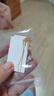 中國珠寶18K金黃項鏈蝴蝶流蘇套鏈素鏈首飾生日禮物送女友老婆 18K蝴蝶流蘇項鏈 金重約2.35g 曬單實拍圖