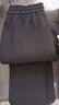 雅鹿羽絨褲男士商務(wù)休閑直筒褲冬季新款加絨中青年加厚保暖休閑褲子Q 黑色 L /175 曬單實(shí)拍圖